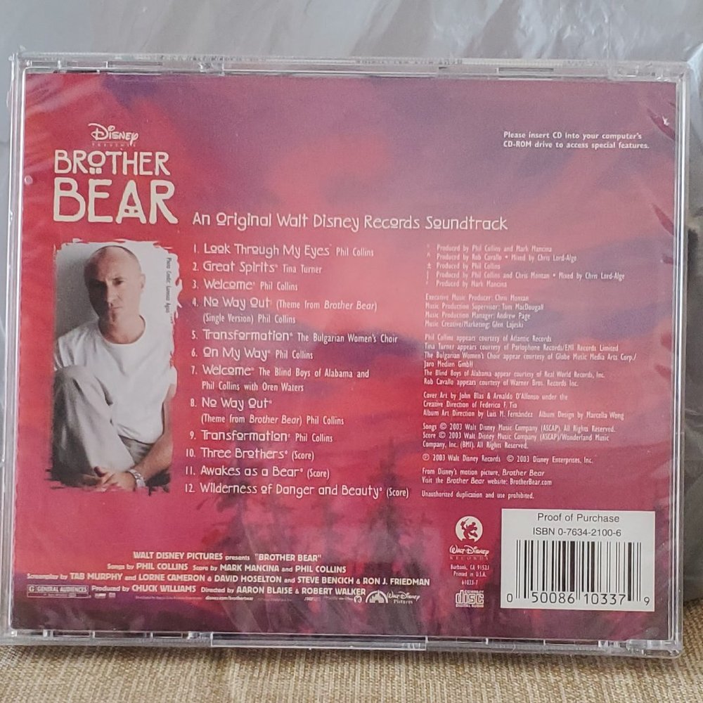 NWT, CD, Disney Brother Bear Sountrack - Picture 2 of 2
